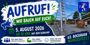 Aufruf Aufbau Festzelt 05.08.2026