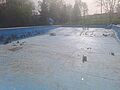 09.04.2024 - Schwimmbecken nach Säuberung Foto: Franziska Meier, Bockau